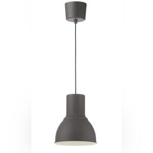 Modern Pendant Light, Hektar Max 53W 9" Ceiling Mounted Hanging Lamp Cream White